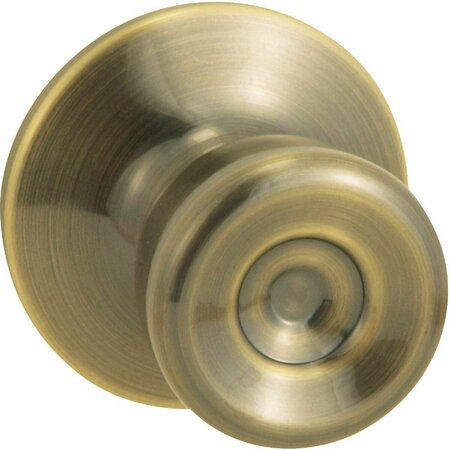 STEEL PRO Antique Brass Hall & Closet Door Knob TR830B